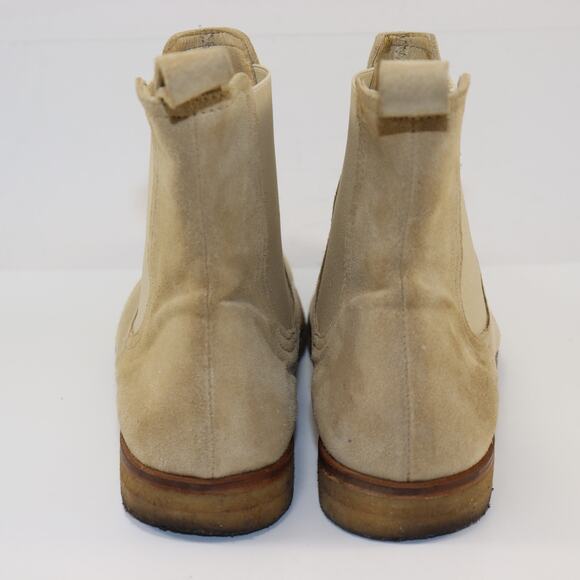 Marc Wenn Suede Chelsea Boots Beige Tan Crepe Sole EU 42 US 9 - Picture 5 of 8
